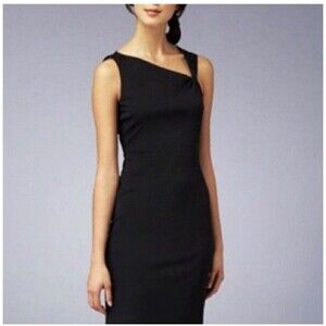 David Meister Black High-Low Dress